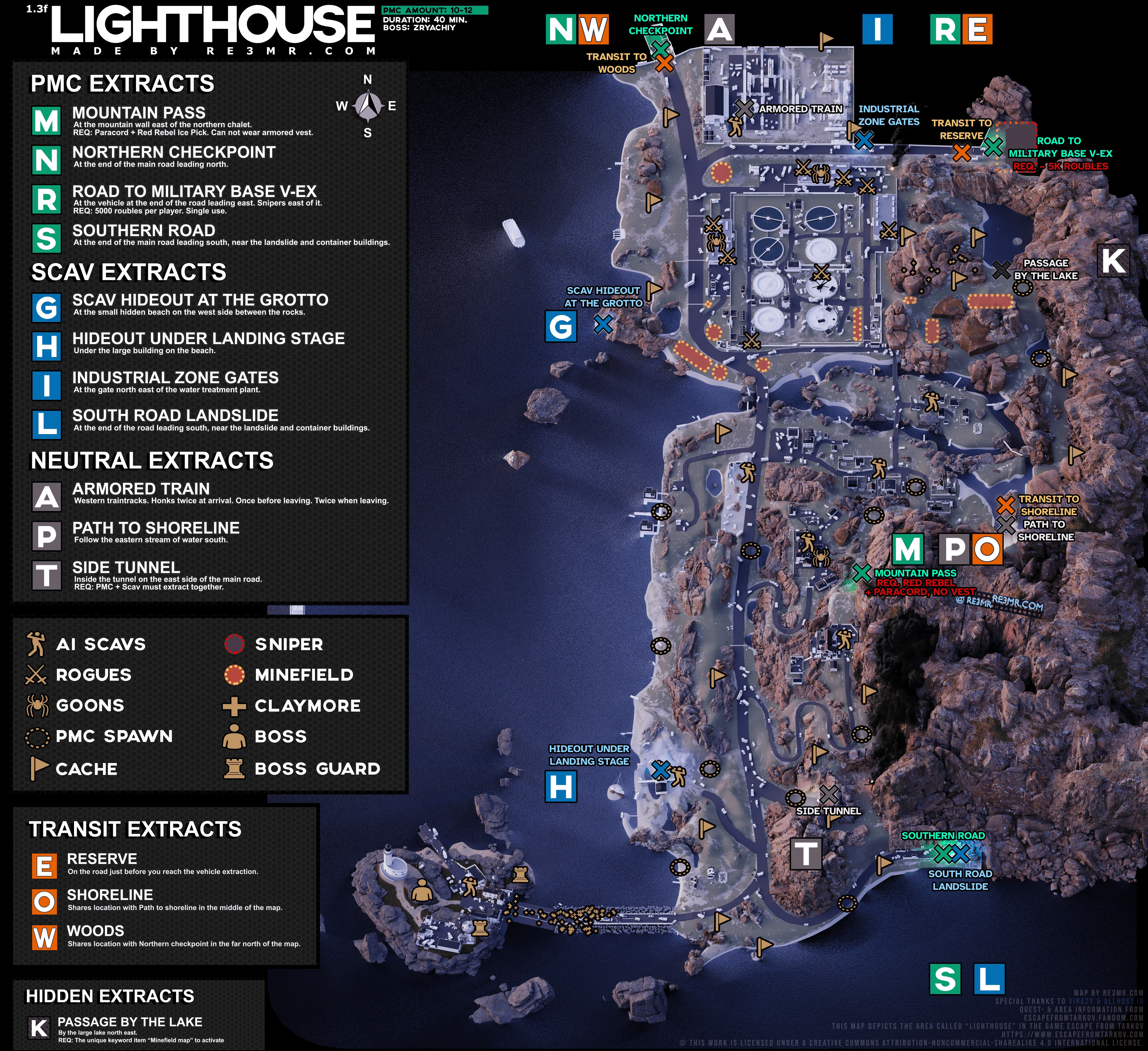 EFT Map Lighthouse